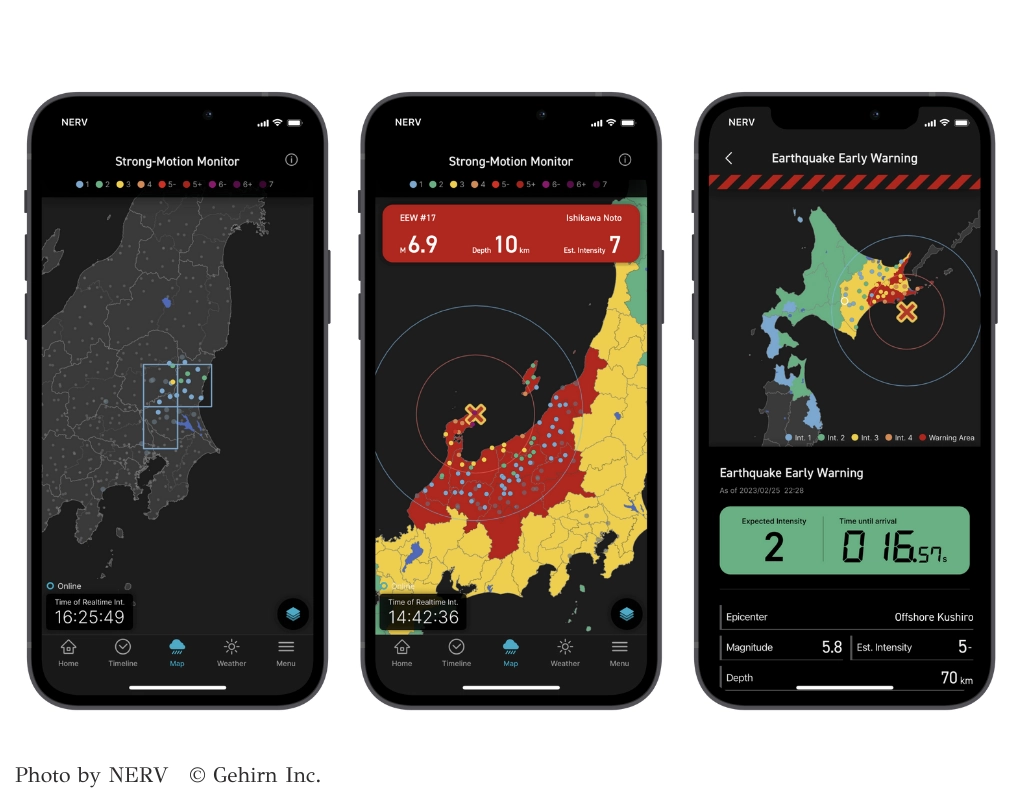NERV App for Disaster Preparedness
