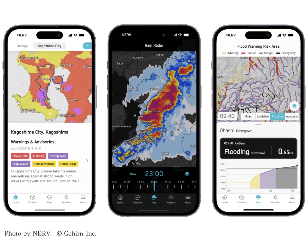 NERV App for Disaster Preparedness