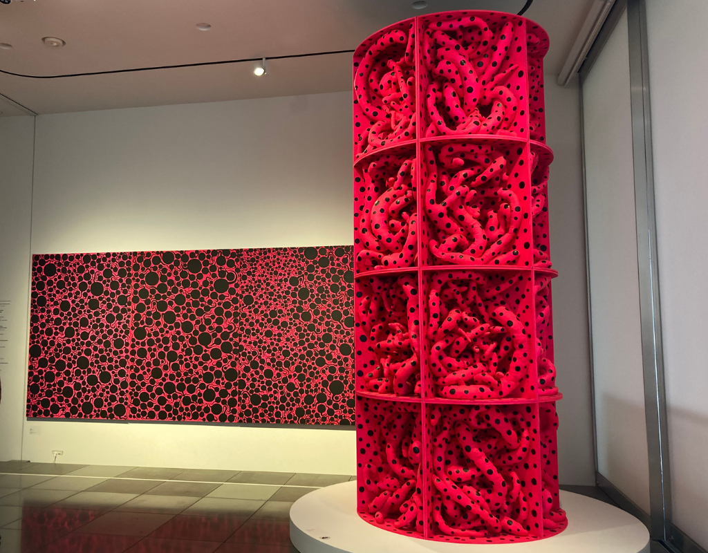Soul Burning Flashes (A.B.Q), 1988 Tower, 1998 at yayoi kusama museum tokyo