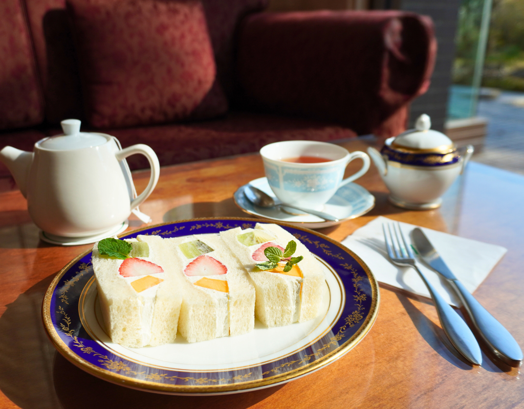 Sandwiches at the Garden Lounge of Rihga Royal Hotel Tokyo in Waseda