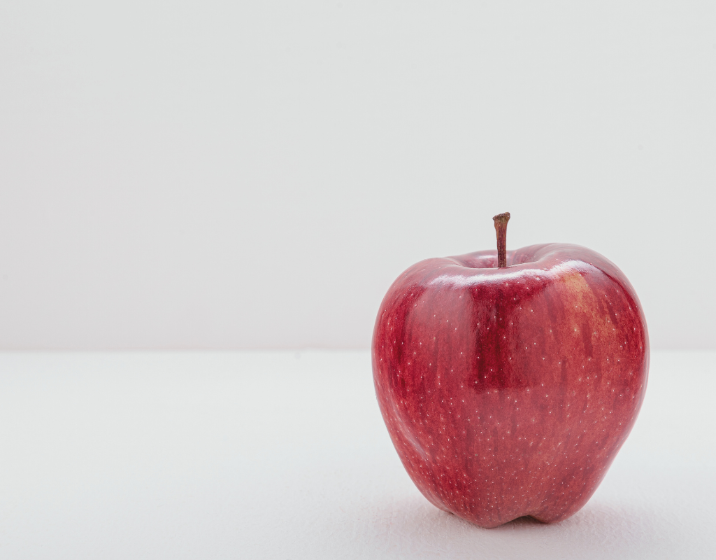 Counting small things in Japanese, image of apple
