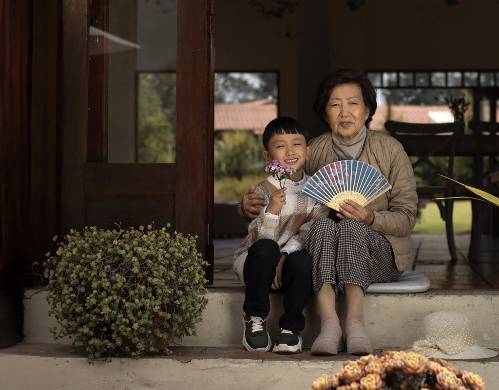 grandmother and grandchild