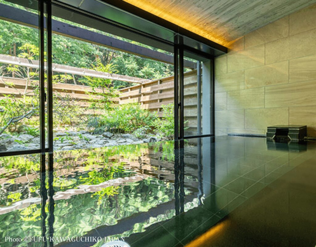 Onsen at FUFU KAWAGUCHIKO JAPAN