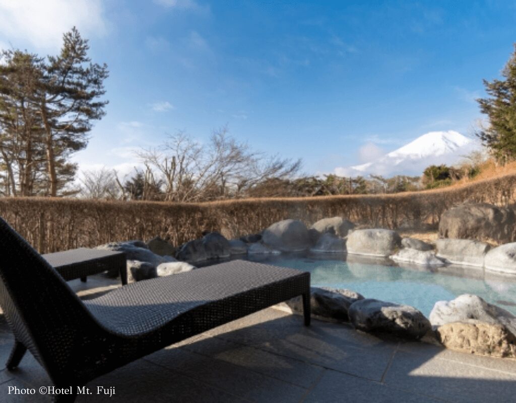 Open Air Bath at Hotel Mt.Fuji