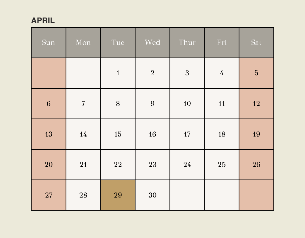 April