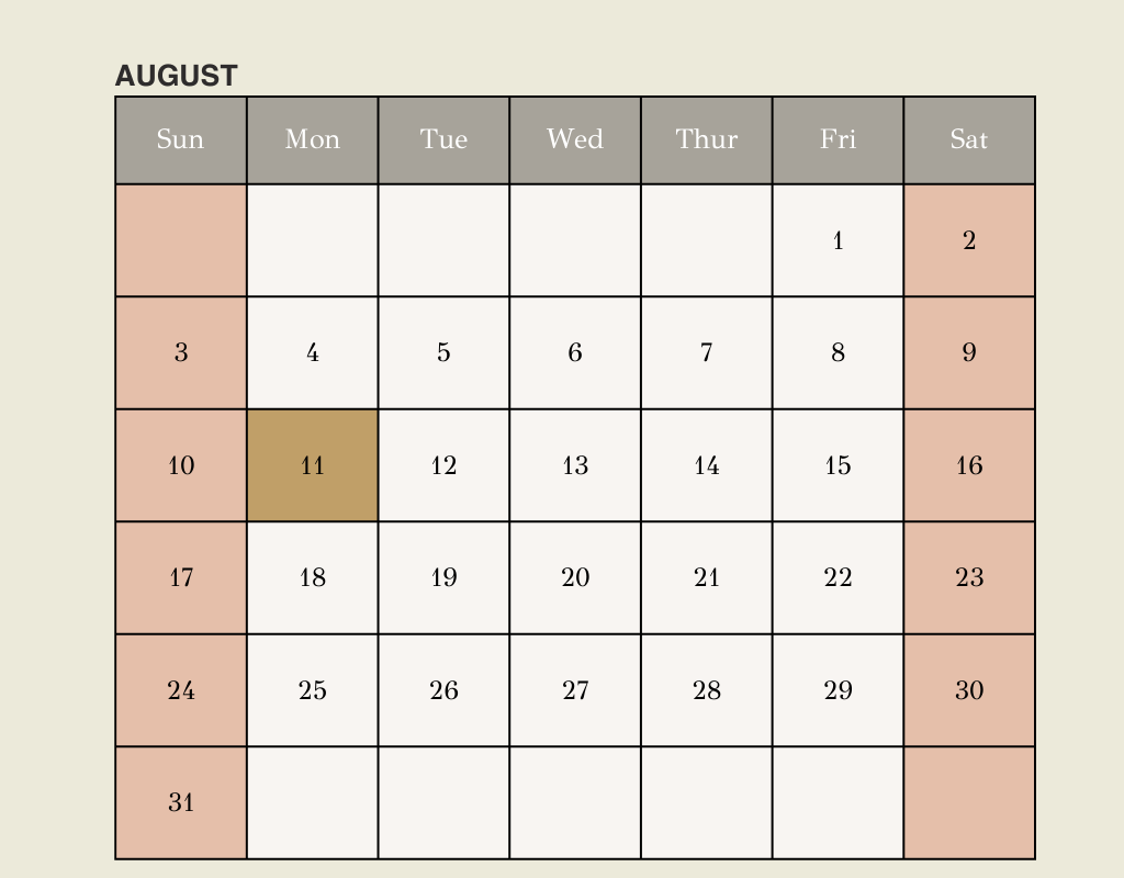 August